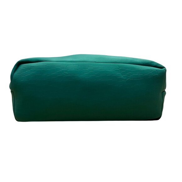 Sondra Roberts Women’s Green Aqua Croc-Embossed W Knot Detail Satchel Hobo Bag - Picture 5 of 13